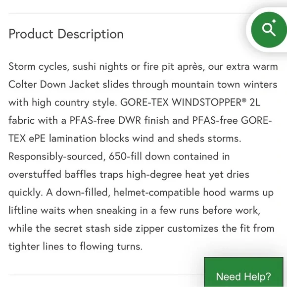 Stio Women’s Red Colter WINDSTOPPER Down Jacket with Hood, size S - Picture 3 of 14